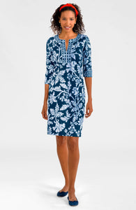 Gretchen Scott Designs Split Neck Dress - Stunning Stippling