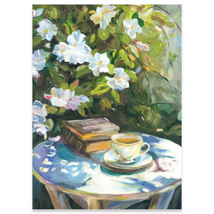 Coffee And Book Carte Retirement Card