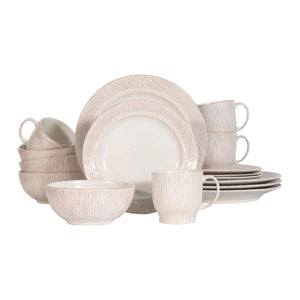 Juliska Blenheim Oak 16pc Place Setting - Whitewash