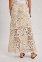 Load image into Gallery viewer, Sheer Crochet Knit Midi Skirt
