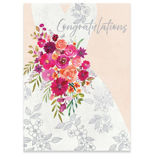 Wedding Bouquet Carte Shower Card