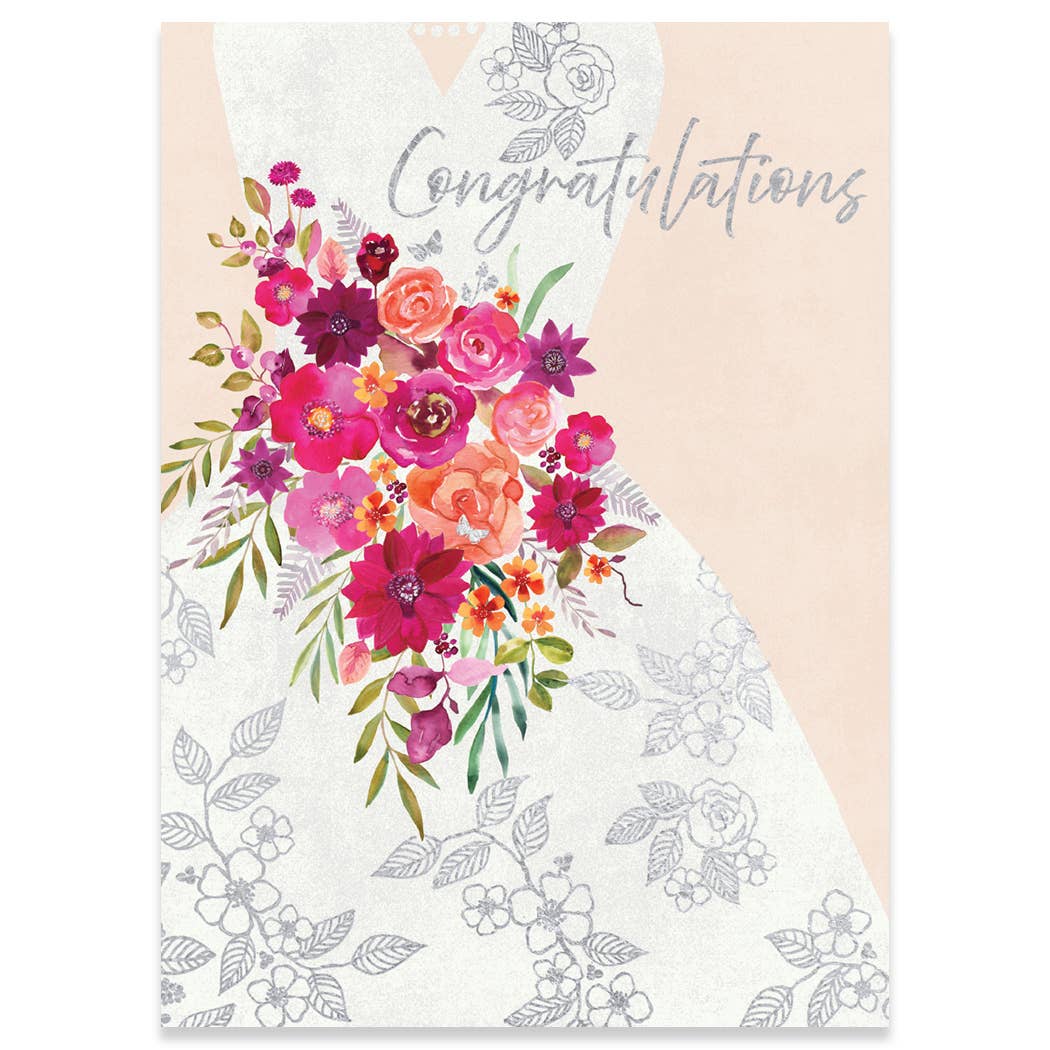 Wedding Bouquet Carte Shower Card