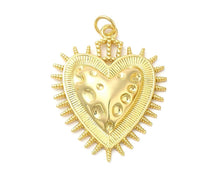 Load image into Gallery viewer, Belmont Scarf Necklace - Sunburst Heart
