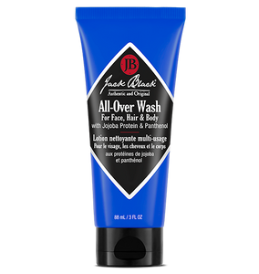 Jack Black All-Over Wash for Face, Hair & Body tube