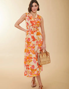 Spartina 449 Carlyn Midi Dress Richmond Hill Fruit