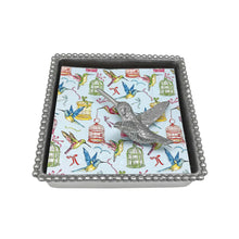 Load image into Gallery viewer, Mariposa Hummingbird Beaded Cocktail Napkin Box
