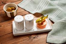 Load image into Gallery viewer, Salt &amp; Pepper Accessory Tray Set with wish sitter
