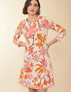 Spartina 449 Island Fringe Dress Richmond Hill Honeysuckle Cream