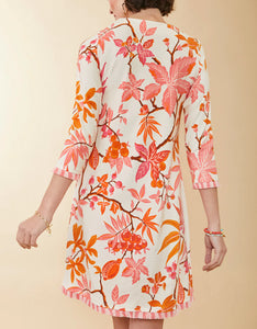 Spartina 449 Island Fringe Dress Richmond Hill Honeysuckle Cream