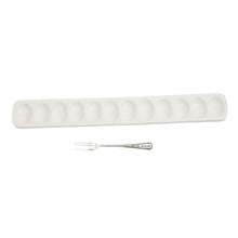 Load image into Gallery viewer, Deviled Egg Tray Set tray and fork
