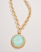 Load image into Gallery viewer, Karina Round Necklace 19" Ocean Blue

