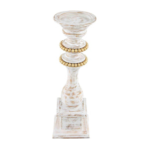 Gold Beaded Candlestick - Small