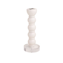 Load image into Gallery viewer, White Resin Taper Holder medium
