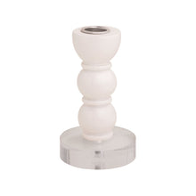 Load image into Gallery viewer, White Resin Taper Holder small
