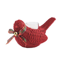 Load image into Gallery viewer, Cardinal shaped container with glass Votive
