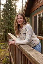 Load image into Gallery viewer, Nordic Patterned Cardigan Sweater - Oatmeal
