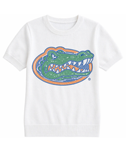 Load image into Gallery viewer, white/ivory seater with University of Florida Gator Head logor
