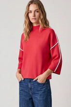 Load image into Gallery viewer, Mock Neck Christmas Sweater paired with jeans
