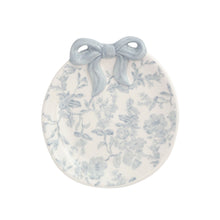 Load image into Gallery viewer, Bow Ring Dish blue floral
