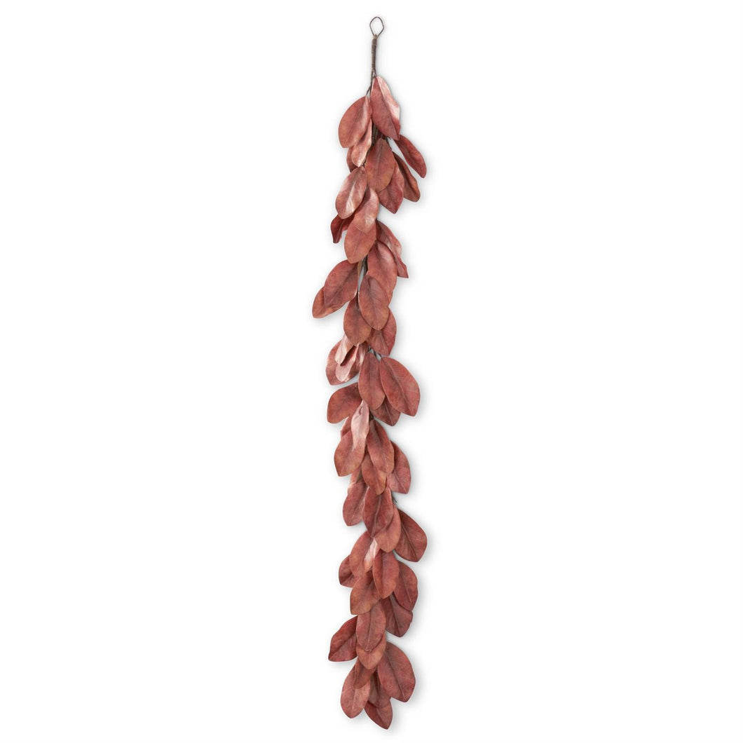 Orange Magnolia leaf Garland 