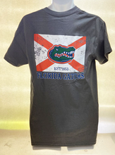 Load image into Gallery viewer, Florida Gators Grey T-Shirt - State Flag
