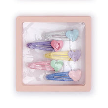 Load image into Gallery viewer, Spring Hearts Hair Clips - Set of 5
