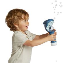 Load image into Gallery viewer, toddler using Shark LED Illuminating Bubble Wand Blower

