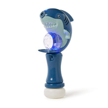 Load image into Gallery viewer, Shark LED Illuminating Bubble Wand Blower with light turned on
