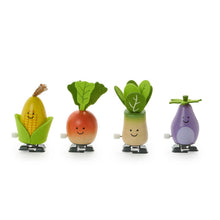 Load image into Gallery viewer, Wooden Wind Up Vegetable Toys
