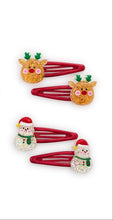 Load image into Gallery viewer, Christmas Hair Clips in Gift Box - Set of 4
