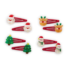 Load image into Gallery viewer, Christmas Hair Clips in Gift Box - Set of 4
