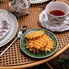 Load image into Gallery viewer, Juliska Jardins Du Monde Side/Cocktail Plate with food on table

