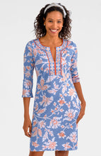 Load image into Gallery viewer, Gretchen Scott Designs Split Neck Dress - Stunning Stippling
