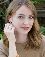 Load image into Gallery viewer, Spartina 449 Clover Gem Stud Earrings
