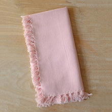 Load image into Gallery viewer, Fringe Napkin Light Pink - Set of 2

