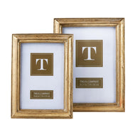 two Gold Leaf Photo Frames