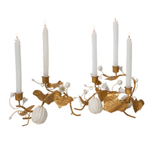 Load image into Gallery viewer, Juliska Forest Walk Pumpkin &amp; Vine Candlestick Holders
