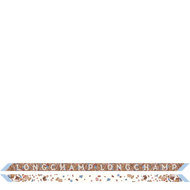 Longchamp Frise Fleurie Headband  in shades of blue and brown