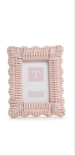 Load image into Gallery viewer, Pink Wicker Weave Photo Frame 4x6
