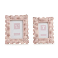 Pink Wicker Weave Photo Frame in two sizes