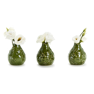 Floral Scape Relief Bud Vase - Assorted