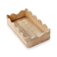 Load image into Gallery viewer, Scalloped Edge Guest Towel Napkin or Utensil Holder
