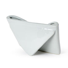 Load image into Gallery viewer, Chinoiserie Blue and White Floral Letter Holder back showing stand
