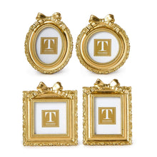 Load image into Gallery viewer, Four gold frames with bow accents

