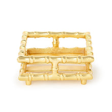 Load image into Gallery viewer, Gold Bamboo Cocktail Napkin Holder
