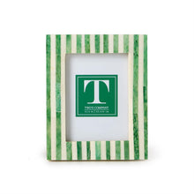 Load image into Gallery viewer, Celebration Stripe Mini 3x4 Photo Frame in green
