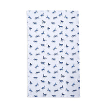Load image into Gallery viewer, Horse Silhouette Cloth Dish Towels  with many small blue horses
