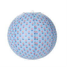 Load image into Gallery viewer, Red, White and Bloom Paper Lantern
