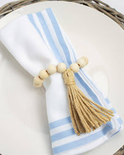 Load image into Gallery viewer, Farmhouse Napkin Ring White/Natural - Set of 2
