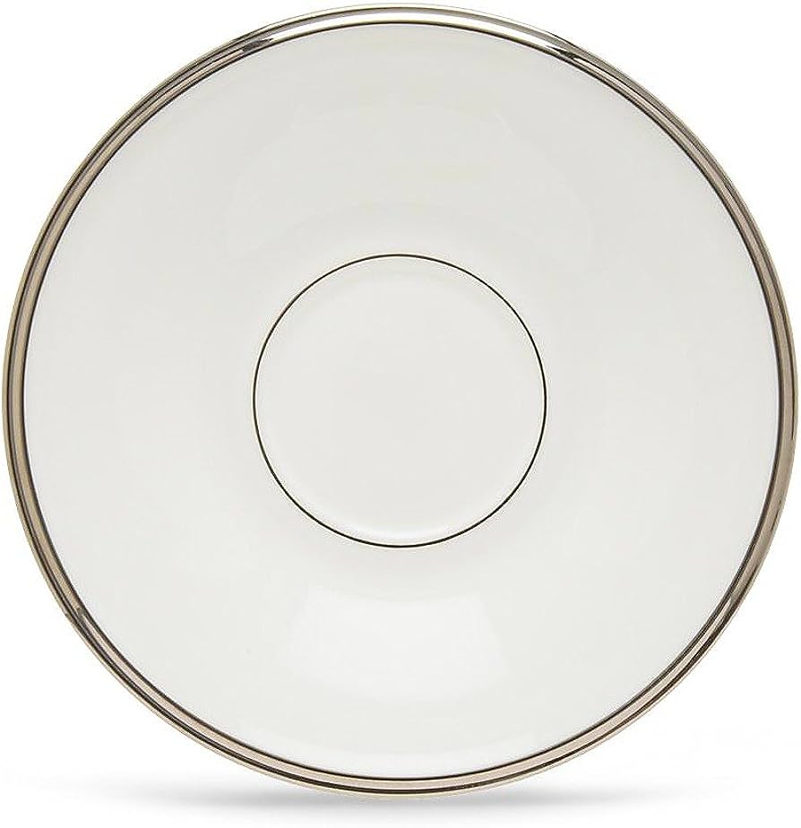 Solitaire Saucer - White